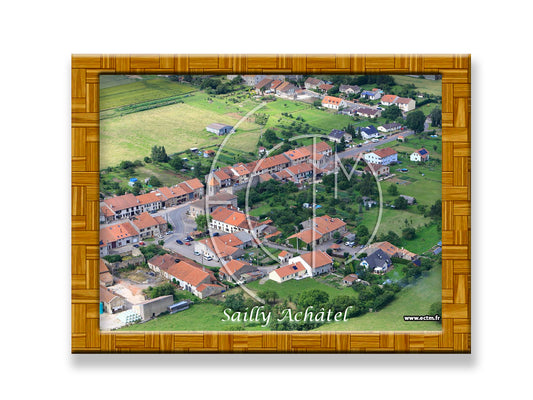Plaque photo aérienne 20x30cm Gencode : 3662397099011 SAILLY ACHATEL Moselle 57
