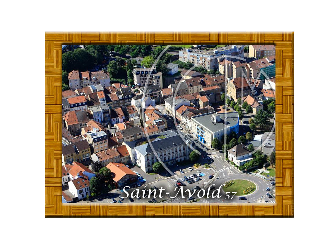 Plaque photo aérienne 20x30cm Gencode : 3662397241519 SAINT AVOLD Moselle 57
