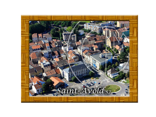 Plaque photo aérienne 20x30cm Gencode : 3662397241519 SAINT AVOLD Moselle 57