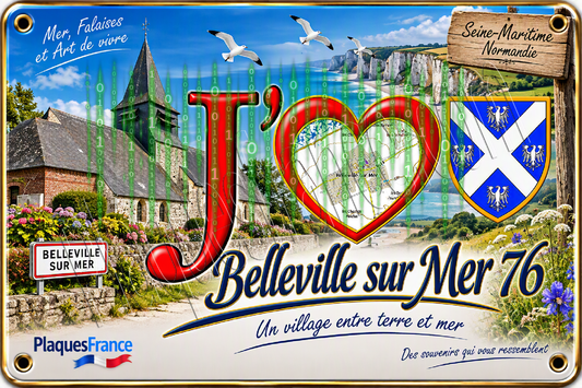 Fichier digital J' ❤️ Belleville sur Mer, Seine Maritime (76)