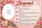 Plaque métal décorative, Beyoncé