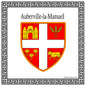 Plaque métal décorative carrée blanche 30 cm X 30  cm J' ❤️ Auberville-la-Manuel, Seine Maritime (76)
