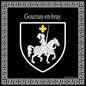 Plaque métal décorative carrée noire 30X30 cm blason Gournay en Bray, Seine Maritime (76)