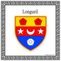 Plaque métal décorative  30 x 30 carrée blanc Longueil, Seine Maritime (76)