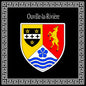 Plaque métal décorative 30 x 30 cm carrée noir Ouville-la-Rivière, Seine Maritime (76)