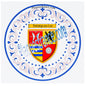 Plaque métal décorative aile lys ronde Ø 30 cm blason Puttelange-aux-Lacs, Canton de Sarralbe Moselle 57