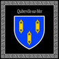 Plaque métal décorative 30 x 30 carrée noir  Quiberville-sur-Mer, Seine Maritime (76)