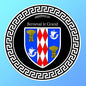 Plaque métal décorative  ronde noire blason Berneval-le-Grand, Seine Maritime (76)