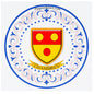 Plaque métal décorative aile lys ronde Ø 30 cm blason Chambrey, canton du Saulnois Moselle 57