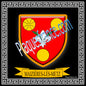 Plaque métal décorative fond noir carrée 30 x 30 cm blason Maizières-lès-Metz, canton Le Sillon Mosellan, Moselle 57 (Copie)