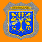 Plaque écusson blason Sainte Marie aux Chênes Fond mozaique