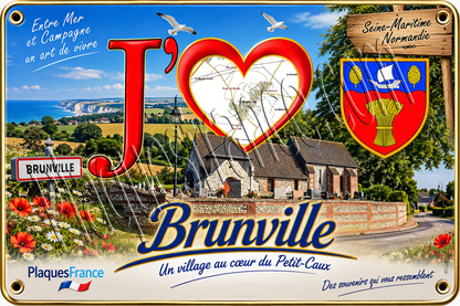 Fichier digital J' ❤️ Brunville (76)