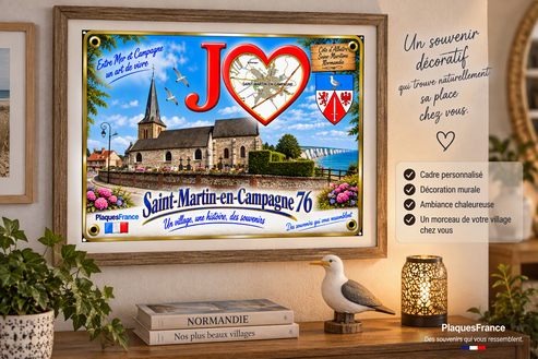 Exemple de création PlaquesFrance encadrée