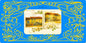 Plaque métal décorative 15 x 30 cm carte postale ancienne :  Chenois canton du Saulnois Moselle 57