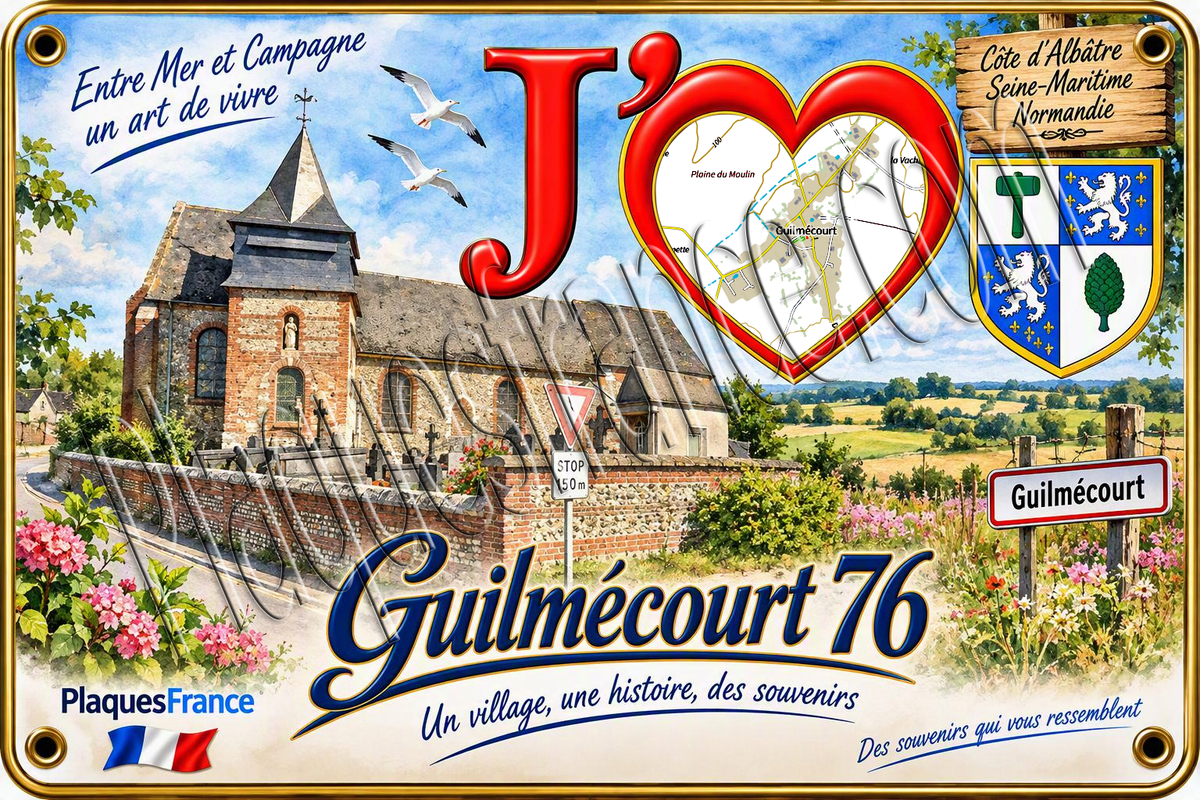 Pack des 20 fichiers numérique de la commune de Petit Caux