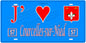 Plaque métal décorative, J'❤️Courcelles-sur-Nied, Moselle, fond mur bleu 57