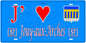 Plaque métal décorative, J'❤️ Jouy-aux-Arches, Moselle, fond mur bleu 57