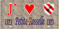 Plaque métal décorative 15 x 30 cm fond mur antique 57 J' ❤️ Petite-Rosselle, canton Forbach Moselle 57