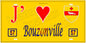 Plaque métal décorative 15 x 30 cm fond  mur jaune57 J' ❤️Bouzonville, canton Bouzonville  57