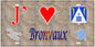 Plaque métal décorative 15 x 30 cm fond  mur antique carte J' ❤️Bronvaux, canton Rombas 57
