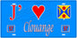 Plaque métal décorative J' ❤️Clouange, Moselle (57)