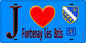 Plaque métal décorative  J' ❤️Fontenay-lès-Briis, Essonne (91) fond bleu