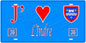 Plaque métal décorative  J' ❤️ L'Indre (36)