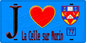 Plaque métal décorative  J' ❤️La Celle-sur-Morin, Seine et Marne (77) fond bleu