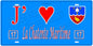 Plaque métal décorative, J' ❤️La Charente Maritime (17), Nouvelle‑Aquitaine