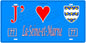 Plaque métal décorative, J' ❤️La Seine et Marne 78) région Ile de France