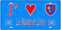 Plaque métal décorative, J' ❤️Le Maine et Loire, Pays de la Loire, France