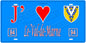 Plaque métal décorative, J' ❤️Le Val de Marne (94) région Ile de France bleu