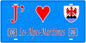 Plaque métal décorative, J' ❤️Les Alpes Maritimes, région  Provence, Alpes, Côte d'Azur