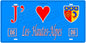 Plaque métal décorative, J' ❤️Les Hautes Alpes , région  Provence, Alpes, Côte d'Azur