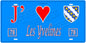 Plaque métal décorative, J' ❤️Les Yvelines (78) région Ile de France