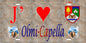 Plaque métal décorative 15 x 30 cm mur antique J' ❤️ Olmi Cappella  Canton de l'Île-Rousse Haute-Corse