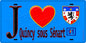 Plaque métal décorative  J' ❤️Quincy-sous-Sénart, Essonne (91) fond bleu