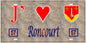 Plaque métal décorative 15 x 30 cm fond  mur antique 57 J' ❤️Roncourt, canton Rombas 57