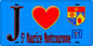 Plaque métal décorative  J' ❤️Saint-Maurice-Montcouronne, Essonne (91) fond bleu