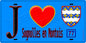 Plaque métal décorative  J' ❤️Sognolles-en-Montois, Seine et Marne (77) fond bleu