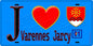 Plaque métal décorative  J' ❤️Varennes-Jarcy, Essonne (91) fond bleu