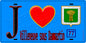 Plaque métal décorative  J' ❤️Villeneuve-sous-Dammartin, Seine et Marne (77) fond bleu