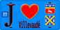 Plaque métal décorative  J' ❤️Villevaudé, Seine et Marne (77)