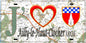 Plaque métal décorative 15X30 J' ❤️ Ailly-le-Haut-Clocher, Somme (80) géo