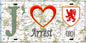 Plaque métal décorative 15X30 J' ❤️Arrest, Somme (80) geo