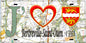 Plaque métal décorative 15x30 J' ❤️ Bertreville-Saint-Ouen, Seine Maritime (76) géo