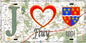 Plaque métal décorative 15X30 J' ❤️ Fluy, Somme (80) geo
