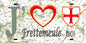 Plaque métal décorative 15X30 J' ❤️ Frettemeule, Somme (80) geo