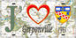Plaque métal décorative 15X30 J' ❤️ Gerponville, Seine Maritime (76) geo