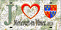 Plaque métal décorative 15X30 J' ❤️ Méricourt-en-Vimeu, Somme (80) géo